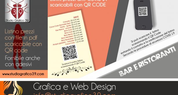 Listini per bar e ristoranti covid19