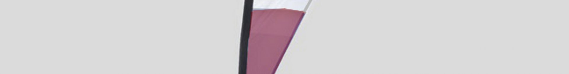 Bandiera pubblicitaria a goccia H.200cm